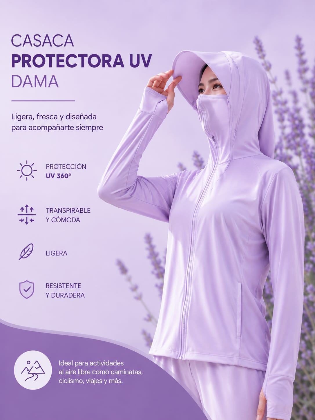 CASACA PROTECCIÓN UV - DAMA