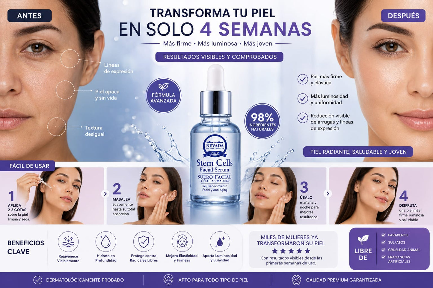 SUERO FACIAL CELULAS MADRES
