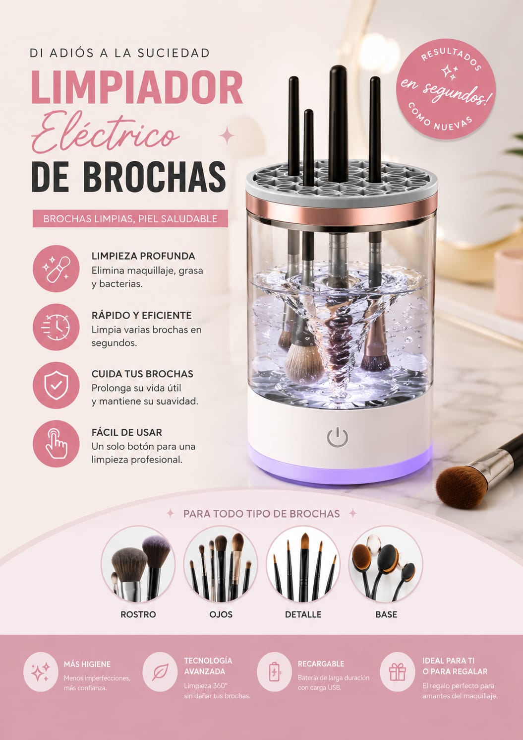 LIMPIADOR DE BROCHAS ELECTRICO