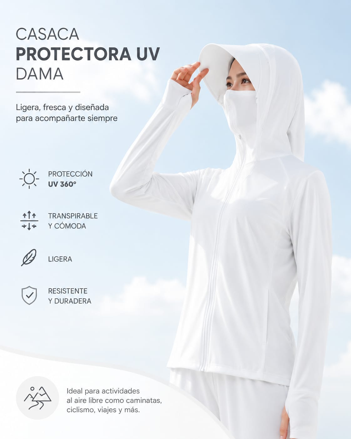 CASACA PROTECCIÓN UV - DAMA